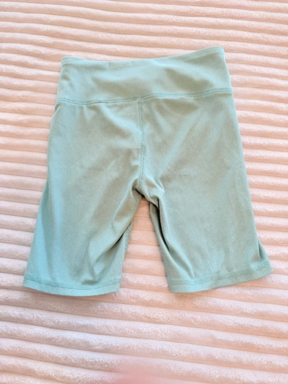 GAP Kids Ribbed High-Rise Bike Shorts in Mint